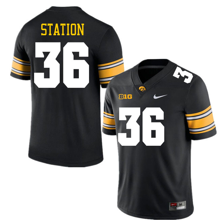 Larry Station Iowa Jersey,University Of Iowa Hawkeyes Fotoball Uniforms,Jersey,Gears-Black